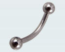 surgical steel curved barbells