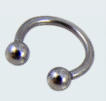 surgical steel circular barbell