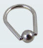 surgical steel tear drop rings