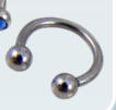 surgical steel circular barbell