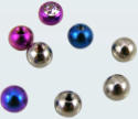 Titanium gem balls