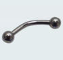 1.2mm internal thread curved barbell 2