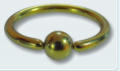 Titanium yellow ball closure ring