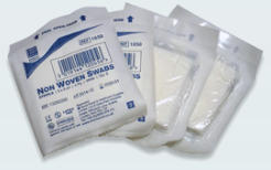 sterile swabs 5 x 5 cm